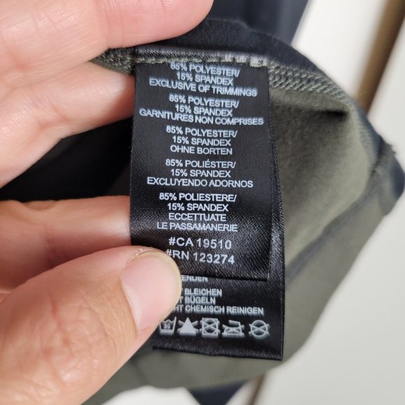 Orage Half Zip Pullover Long Sleeve Shirt Black Olive Green Mens Activewear M - Picture 6 of 11